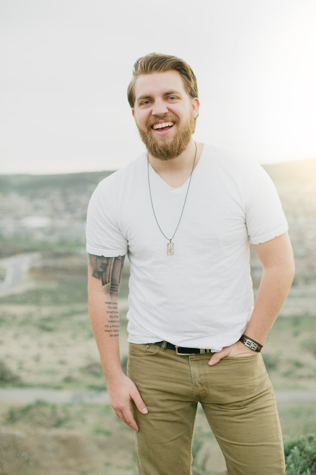 MEN'S BROWN LEATHER WRAP BRACELET