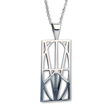 WOMEN'S LARGE STAINLESS STEEL PENDANT